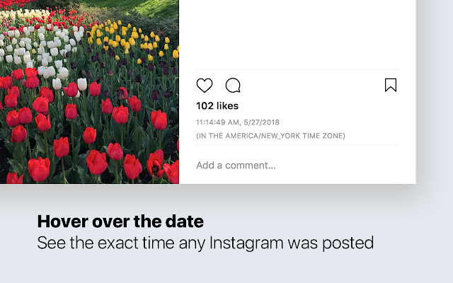 Exact Time Viewer for Instagram from Chrome web store to be run with OffiDocs Chromium online Exact Time Viewer for Instagram from Chrome web store to be run with OffiDocs Chromium online