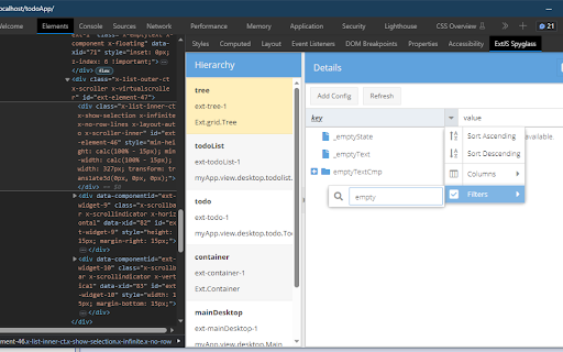 ExtJS Spyglass from Chrome web store to be run with OffiDocs Chromium online ExtJS Spyglass from Chrome web store to be run with OffiDocs Chromium online