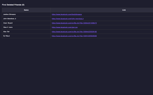 Facebook Unfriend Checker from Chrome web store to be run with OffiDocs Chromium online Facebook Unfriend Checker from Chrome web store to be run with OffiDocs Chromium online