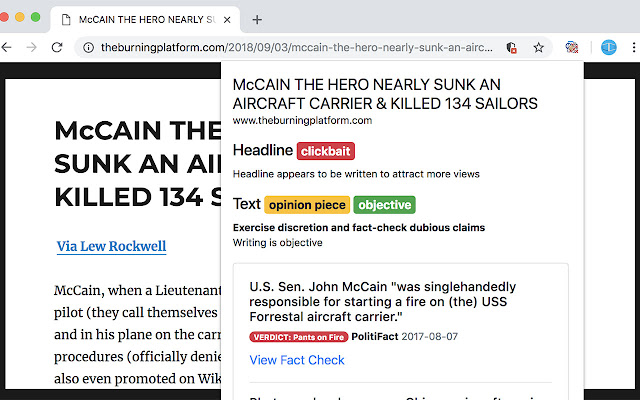 Fake News Chrome Extension from Chrome web store to be run with OffiDocs Chromium online Fake News Chrome Extension from Chrome web store to be run with OffiDocs Chromium online