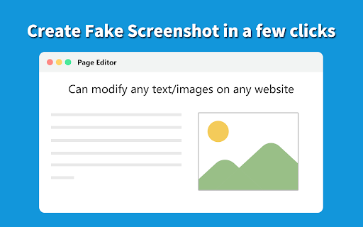 Fake Screenshot Generator from Chrome web store to be run with OffiDocs Chromium online Fake Screenshot Generator from Chrome web store to be run with OffiDocs Chromium online