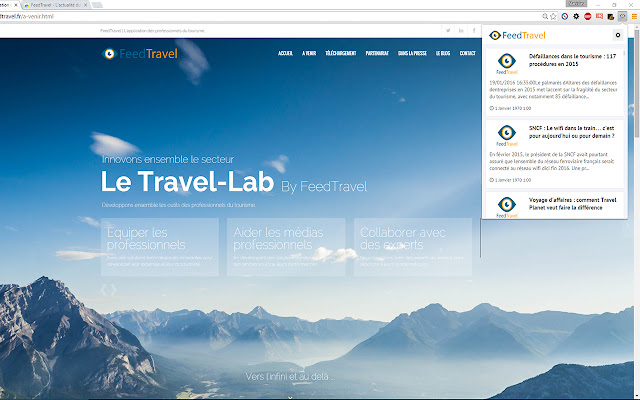 FeedTravel Toute lactualité du tourisme from Chrome web store to be run with OffiDocs Chromium online FeedTravel Toute lactualité du tourisme from Chrome web store to be run with OffiDocs Chromium online