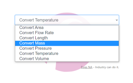 Fives Unit Converter from Chrome web store to be run with OffiDocs Chromium online Fives Unit Converter from Chrome web store to be run with OffiDocs Chromium online