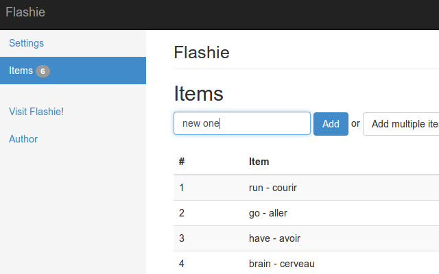 Flashie from Chrome web store to be run with OffiDocs Chromium online Flashie from Chrome web store to be run with OffiDocs Chromium online