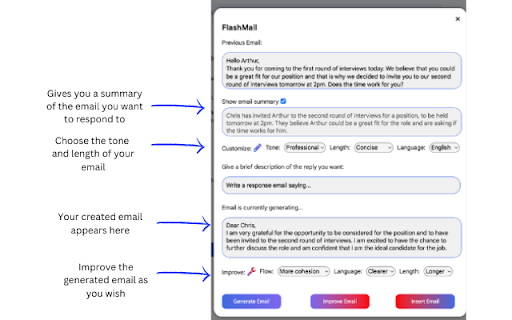 FlashMail: AI Email Assistant from Chrome web store to be run with OffiDocs Chromium online FlashMail: AI Email Assistant from Chrome web store to be run with OffiDocs Chromium online