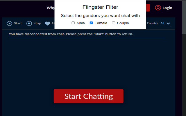 Flingster Filter from Chrome web store to be run with OffiDocs Chromium online Flingster Filter from Chrome web store to be run with OffiDocs Chromium online
