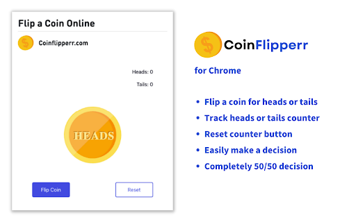 Flip a Coin Online from Chrome web store to be run with OffiDocs Chromium online Flip a Coin Online from Chrome web store to be run with OffiDocs Chromium online