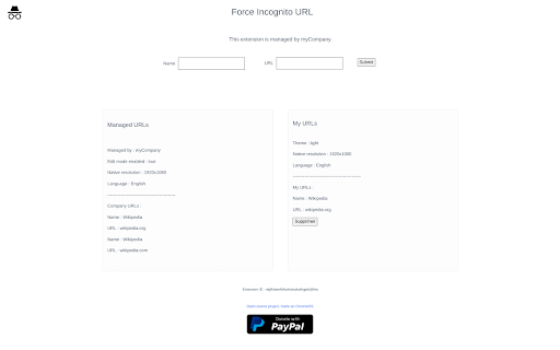 Force Incognito URL from Chrome web store to be run with OffiDocs Chromium online Force Incognito URL from Chrome web store to be run with OffiDocs Chromium online