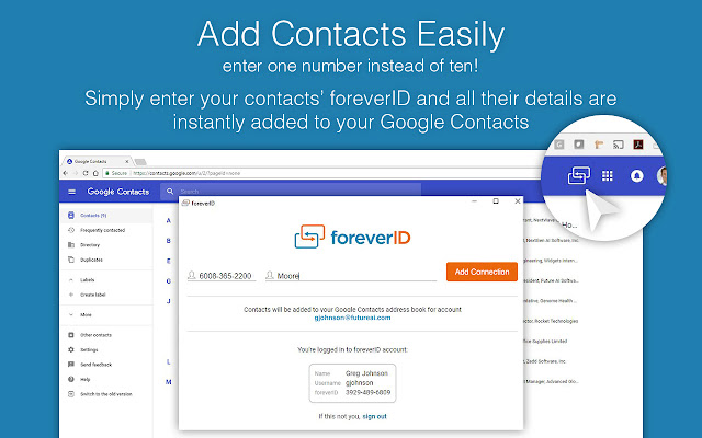 foreverID from Chrome web store to be run with OffiDocs Chromium online foreverID from Chrome web store to be run with OffiDocs Chromium online