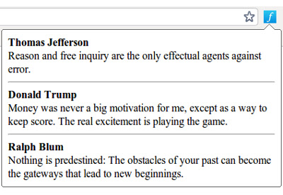 Forismatic quotes from Chrome web store to be run with OffiDocs Chromium online Forismatic quotes from Chrome web store to be run with OffiDocs Chromium online