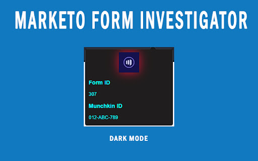 Form Investigator Marketo from Chrome web store to be run with OffiDocs Chromium online Form Investigator Marketo from Chrome web store to be run with OffiDocs Chromium online
