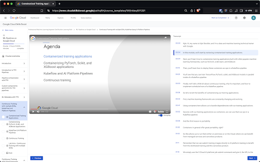 Full width video in Google Cloud Skills Boost from Chrome web store to be run with OffiDocs Chromium online Full width video in Google Cloud Skills Boost from Chrome web store to be run with OffiDocs Chromium online