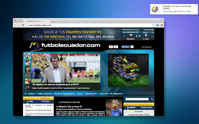 Futbolecuador.com from Chrome web store to be run with OffiDocs Chromium online Futbolecuador.com from Chrome web store to be run with OffiDocs Chromium online