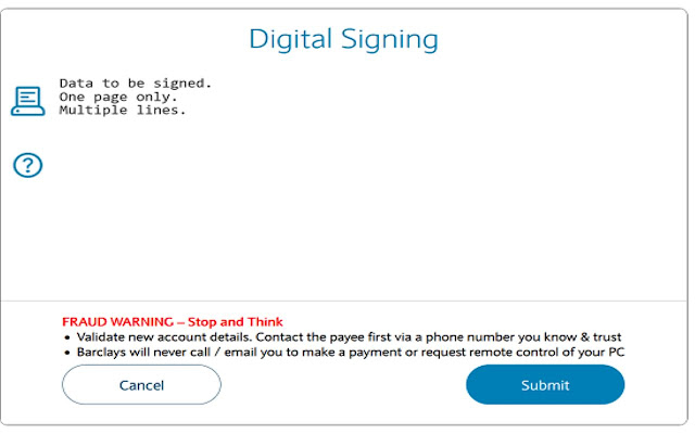 Gemalto Web Signer for Barclays from Chrome web store to be run with OffiDocs Chromium online Gemalto Web Signer for Barclays from Chrome web store to be run with OffiDocs Chromium online