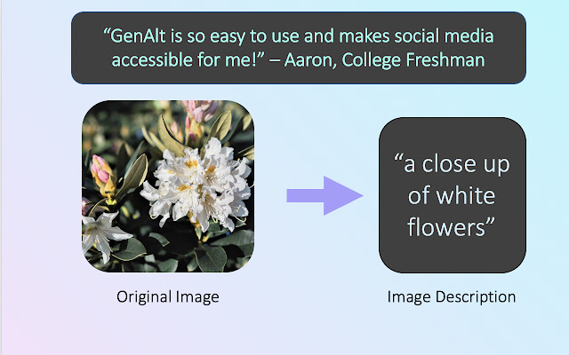 GenAlt Generated Alt Text for BVI from Chrome web store to be run with OffiDocs Chromium online GenAlt Generated Alt Text for BVI from Chrome web store to be run with OffiDocs Chromium online