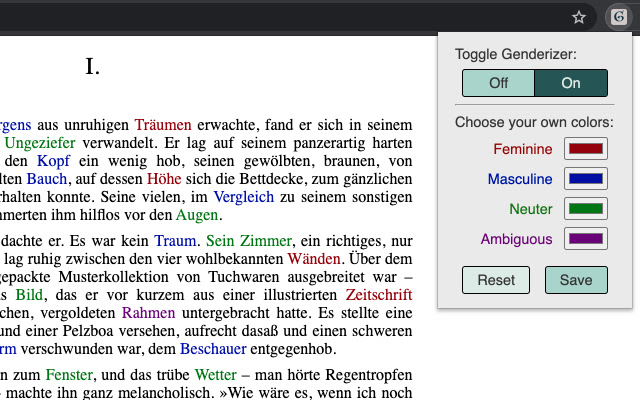 Genderizer from Chrome web store to be run with OffiDocs Chromium online Genderizer from Chrome web store to be run with OffiDocs Chromium online