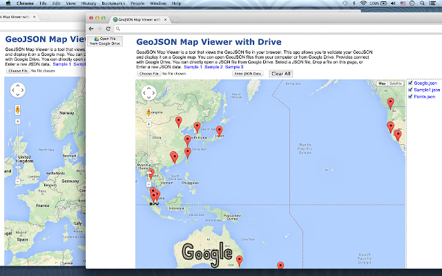 GeoJSON Map Viewer with Drive from Chrome web store to be run with OffiDocs Chromium online GeoJSON Map Viewer with Drive from Chrome web store to be run with OffiDocs Chromium online