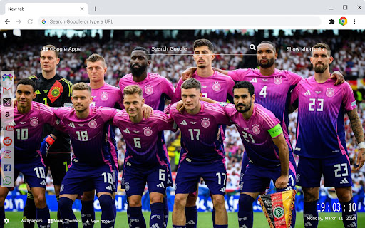 Germany National Football Team Euro 2024 New Tab Extension from Chrome web store to be run with OffiDocs Chromium online Germany National Football Team Euro 2024 New Tab Extension from Chrome web store to be run with OffiDocs Chromium online