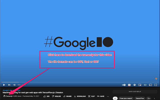 Get YouTube Transcript by CakeAI Free from Chrome web store to be run with OffiDocs Chromium online Get YouTube Transcript by CakeAI Free from Chrome web store to be run with OffiDocs Chromium online