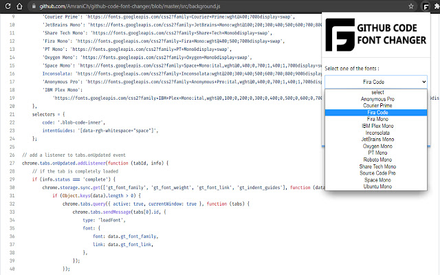 Github Code Font Changer from Chrome web store to be run with OffiDocs Chromium online Github Code Font Changer from Chrome web store to be run with OffiDocs Chromium online