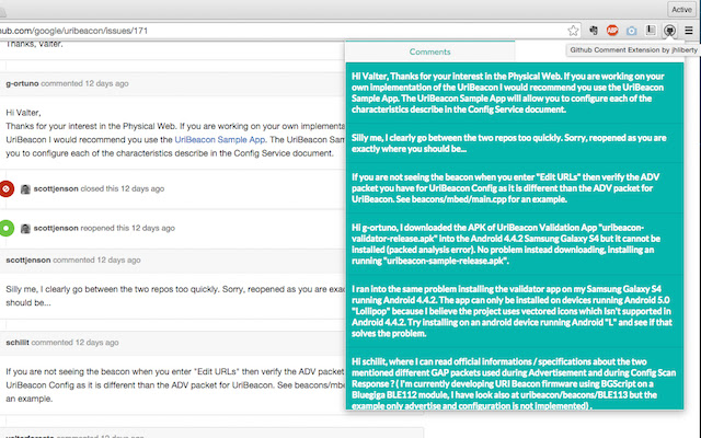 Github Comments from Chrome web store to be run with OffiDocs Chromium online Github Comments from Chrome web store to be run with OffiDocs Chromium online
