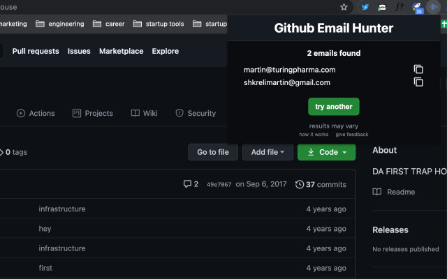 github email hunter from Chrome web store to be run with OffiDocs Chromium online github email hunter from Chrome web store to be run with OffiDocs Chromium online