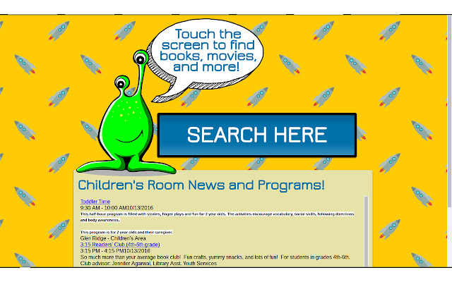 Glen Ridge Library Childrens Catalog from Chrome web store to be run with OffiDocs Chromium online Glen Ridge Library Childrens Catalog from Chrome web store to be run with OffiDocs Chromium online