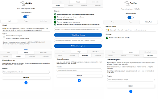 GolfIn Busca por Empregos no LinkedIn Facilitada from Chrome web store to be run with OffiDocs Chromium online GolfIn Busca por Empregos no LinkedIn Facilitada from Chrome web store to be run with OffiDocs Chromium online