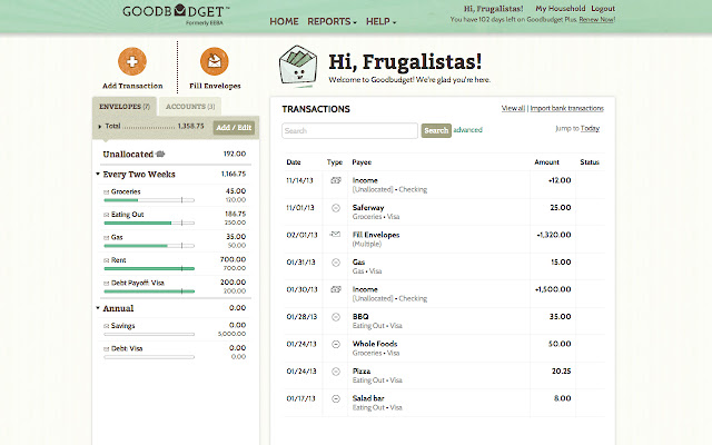 Goodbudget from Chrome web store to be run with OffiDocs Chromium online Goodbudget from Chrome web store to be run with OffiDocs Chromium online