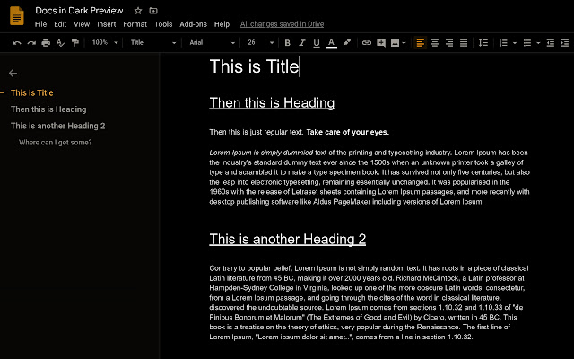 Google Docs In Dark from Chrome web store to be run with OffiDocs Chromium online Google Docs In Dark from Chrome web store to be run with OffiDocs Chromium online
