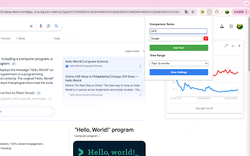 Google Trends Everywhere from Chrome web store to be run with OffiDocs Chromium online Google Trends Everywhere from Chrome web store to be run with OffiDocs Chromium online