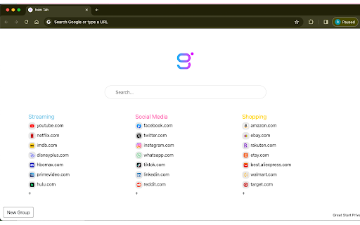 Great Start Homepage from Chrome web store to be run with OffiDocs Chromium online Great Start Homepage from Chrome web store to be run with OffiDocs Chromium online