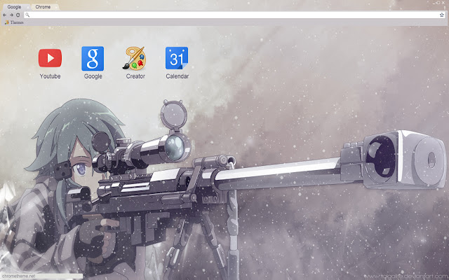 Gun Gale Online Snipe Sinon theme 1280x720 from Chrome web store to be run with OffiDocs Chromium online Gun Gale Online Snipe Sinon theme 1280x720 from Chrome web store to be run with OffiDocs Chromium online