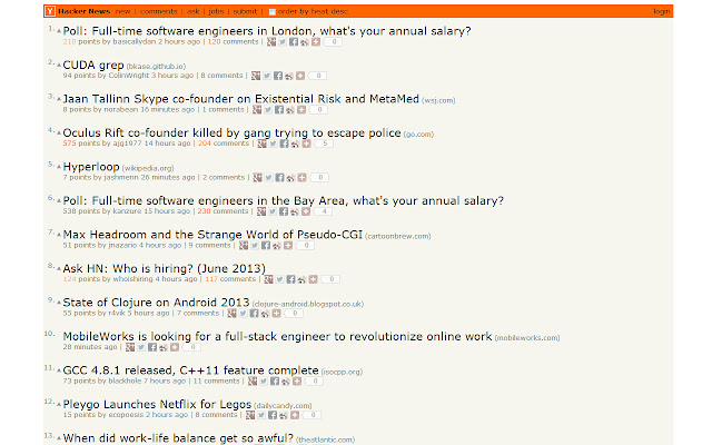 Hacker News Tweak from Chrome web store to be run with OffiDocs Chromium online Hacker News Tweak from Chrome web store to be run with OffiDocs Chromium online