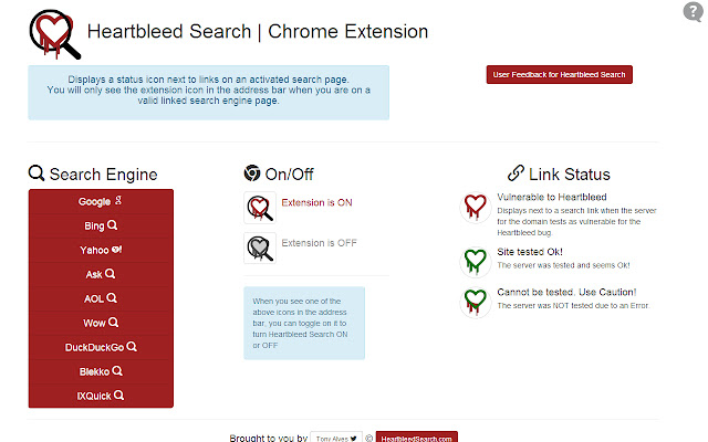 Heartbleed Search from Chrome web store to be run with OffiDocs Chromium online Heartbleed Search from Chrome web store to be run with OffiDocs Chromium online