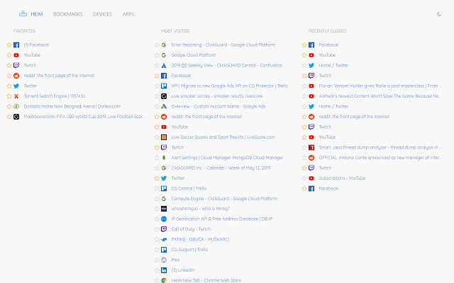 Heim New Tab from Chrome web store to be run with OffiDocs Chromium online Heim New Tab from Chrome web store to be run with OffiDocs Chromium online
