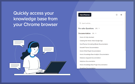 Heroic KB WordPress Knowledge Base from Chrome web store to be run with OffiDocs Chromium online Heroic KB WordPress Knowledge Base from Chrome web store to be run with OffiDocs Chromium online