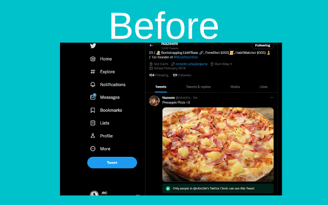 Hide twt circle from Chrome web store to be run with OffiDocs Chromium online Hide twt circle from Chrome web store to be run with OffiDocs Chromium online