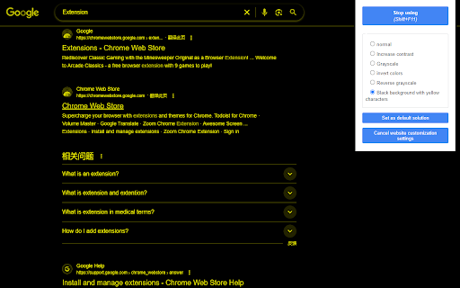 High contrast mode Dark mode Eye protection from Chrome web store to be run with OffiDocs Chromium online High contrast mode Dark mode Eye protection from Chrome web store to be run with OffiDocs Chromium online