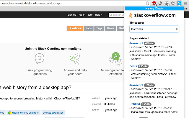 History Check from Chrome web store to be run with OffiDocs Chromium online History Check from Chrome web store to be run with OffiDocs Chromium online
