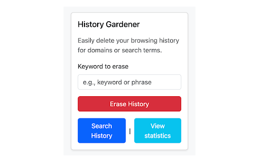 HistoryGardener from Chrome web store to be run with OffiDocs Chromium online HistoryGardener from Chrome web store to be run with OffiDocs Chromium online