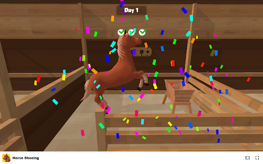 Horse Shoeing Game Experience barn life with fun mini games! from Chrome web store to be run with OffiDocs Chromium online Horse Shoeing Game Experience barn life with fun mini games! from Chrome web store to be run with OffiDocs Chromium online