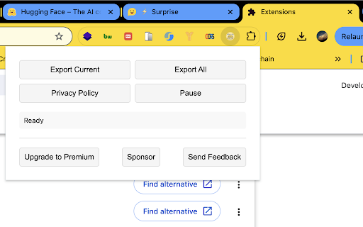Huggingface Chat Export Convert Huggingface to JSON/PDF from Chrome web store to be run with OffiDocs Chromium online Huggingface Chat Export Convert Huggingface to JSON/PDF from Chrome web store to be run with OffiDocs Chromium online