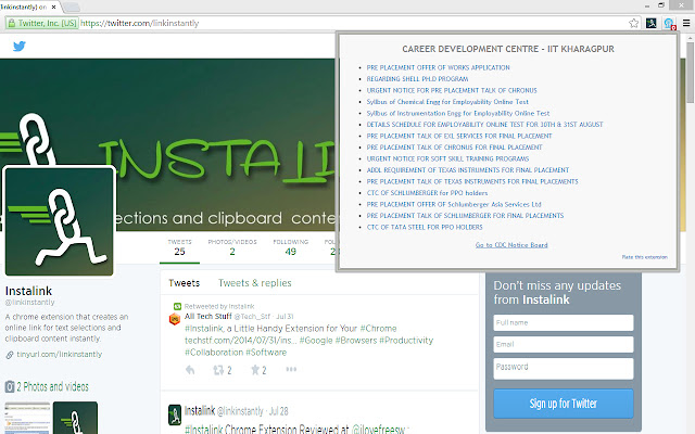 IIT Kharagpur TnP/CDC Extension from Chrome web store to be run with OffiDocs Chromium online IIT Kharagpur TnP/CDC Extension from Chrome web store to be run with OffiDocs Chromium online