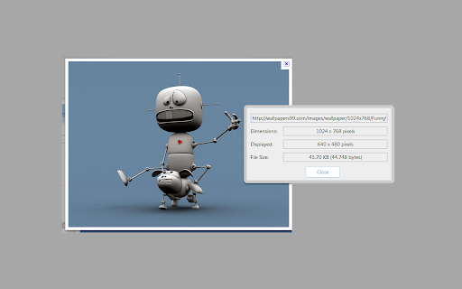 Image Size Info from Chrome web store to be run with OffiDocs Chromium online Image Size Info from Chrome web store to be run with OffiDocs Chromium online