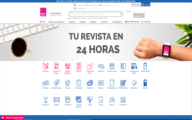 Imprenta online 24, tu imprenta online from Chrome web store to be run with OffiDocs Chromium online Imprenta online 24, tu imprenta online from Chrome web store to be run with OffiDocs Chromium online