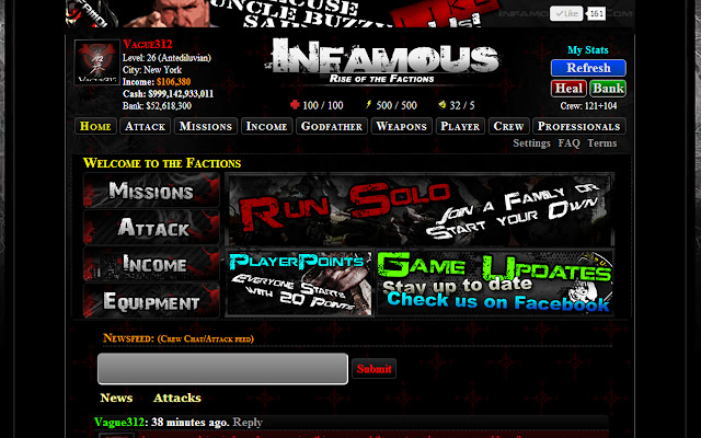 Infamous Rise of the factions from Chrome web store to be run with OffiDocs Chromium online Infamous Rise of the factions from Chrome web store to be run with OffiDocs Chromium online