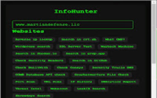 InfoHunter from Chrome web store to be run with OffiDocs Chromium online InfoHunter from Chrome web store to be run with OffiDocs Chromium online