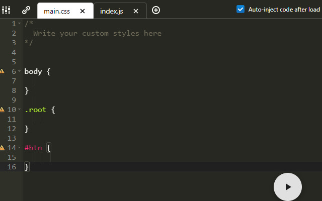InjectCode from Chrome web store to be run with OffiDocs Chromium online InjectCode from Chrome web store to be run with OffiDocs Chromium online