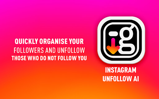 Instagram Unfollow AI Manage Unfollowers Effortlessly from Chrome web store to be run with OffiDocs Chromium online Instagram Unfollow AI Manage Unfollowers Effortlessly from Chrome web store to be run with OffiDocs Chromium online
